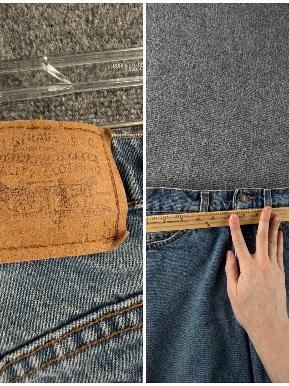 VTG Levis 562 Orange Tab Light Wash Denim Blue Jeans 90s 80s ACTL 28X27.5